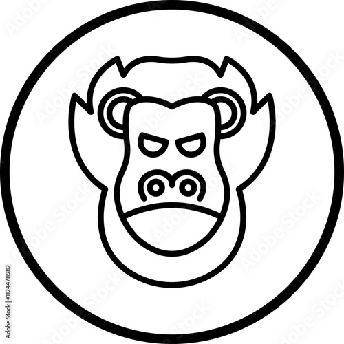 Orangutan icon style