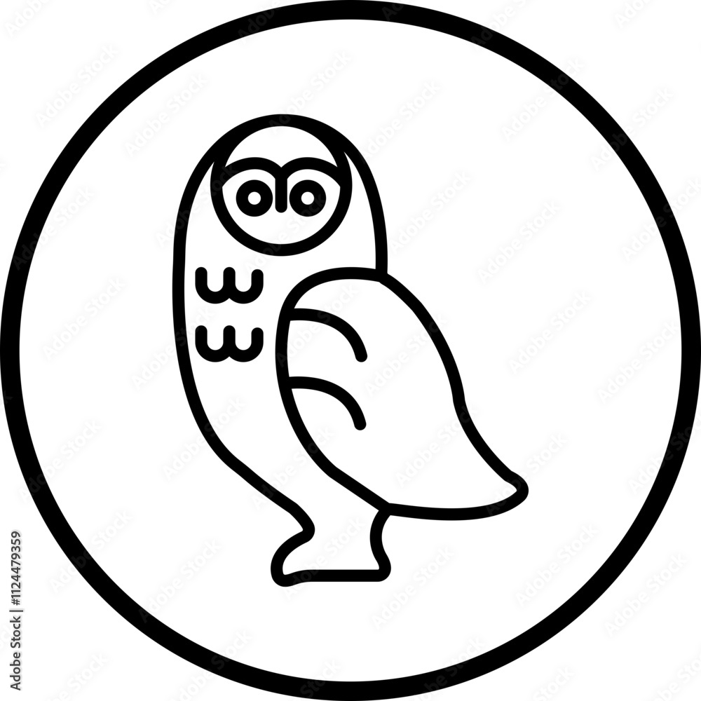 Snowy Owl icon style Snowy Owl icon style