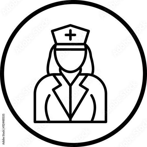 Paramedic Female icon style