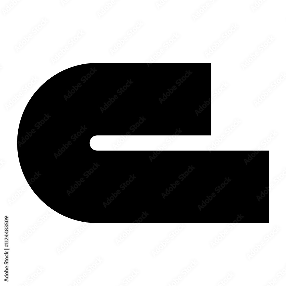 U shape png sticker, transparent background U shape png sticker, transparent background