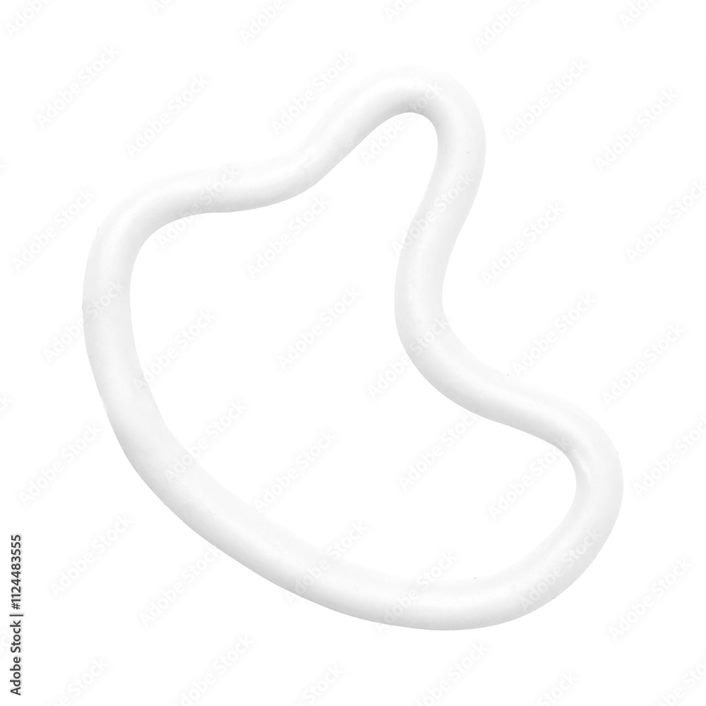 White irregular PNG clay shape, transparent background White irregular PNG clay shape, transparent background