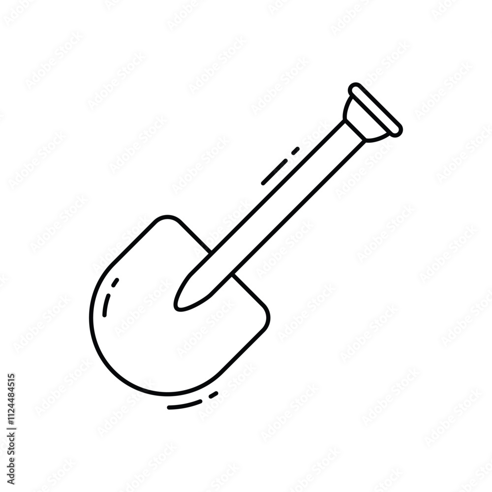 Shovel vector icon Shovel vector icon