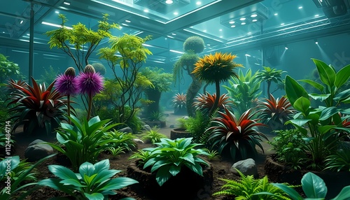 Enchanted Cosmic Garden AI Biotech