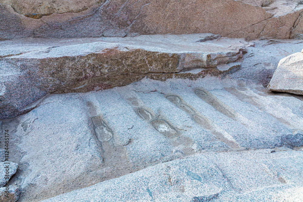 Ancient stone pit in the city of Aswan