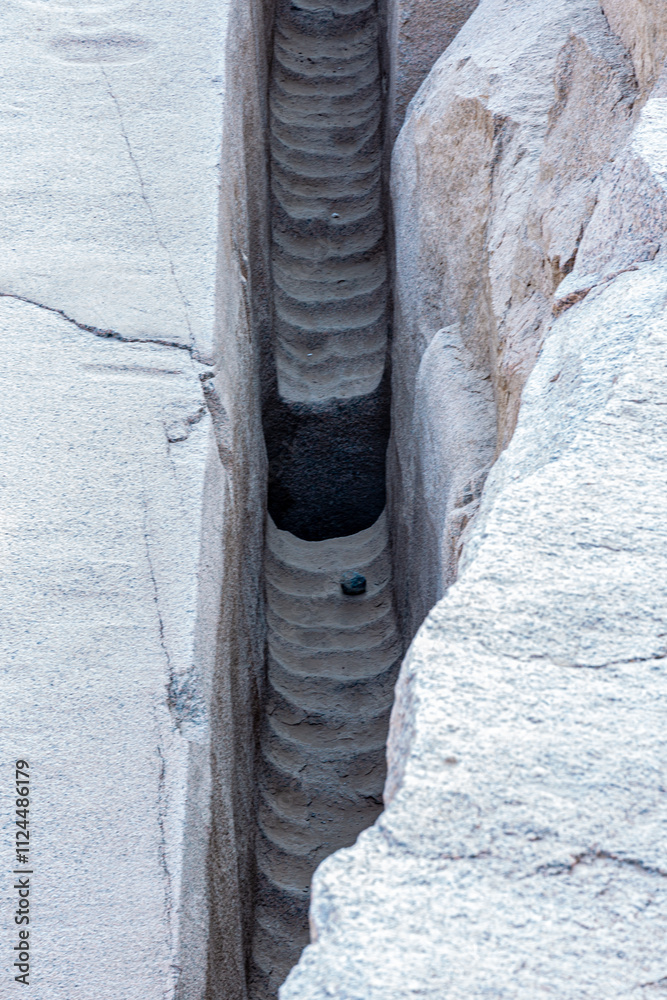 Ancient stone pit in the city of Aswan