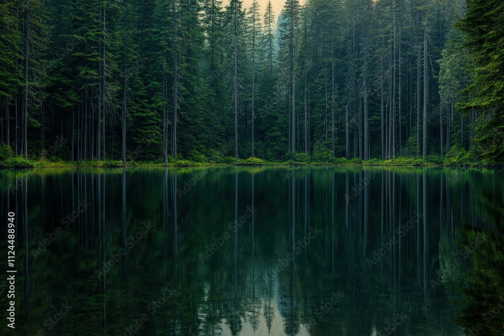 A close-up of a polluted water body with a cityscape in the background, showing environmental impact. Beautiful simple AI generated image A close-up of a polluted water body with a cityscape in the background, showing environmental impact. Beautiful simple AI generated image