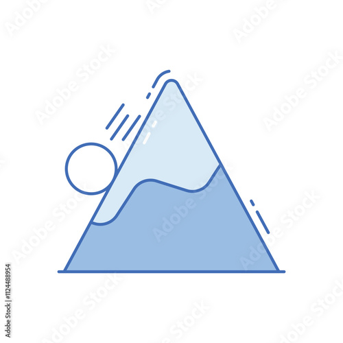 Avalanche vector icon
