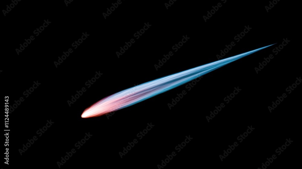 Blazing Comet Trail Across Dark Night Sky Space Astronomy Celestial Galaxy Universe Background Blazing Comet Trail Across Dark Night Sky Space Astronomy Celestial Galaxy Universe Background
