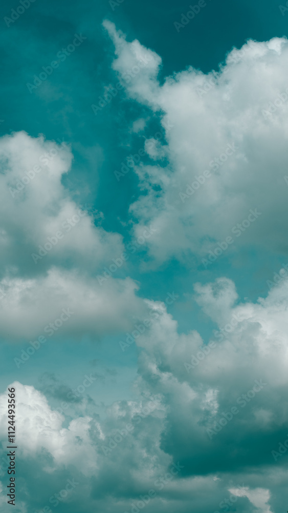 Obraz premium blue sky with clouds