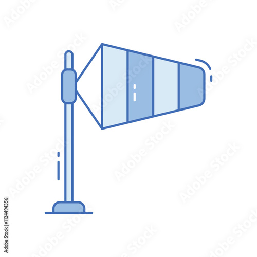 Wind sign vector icon