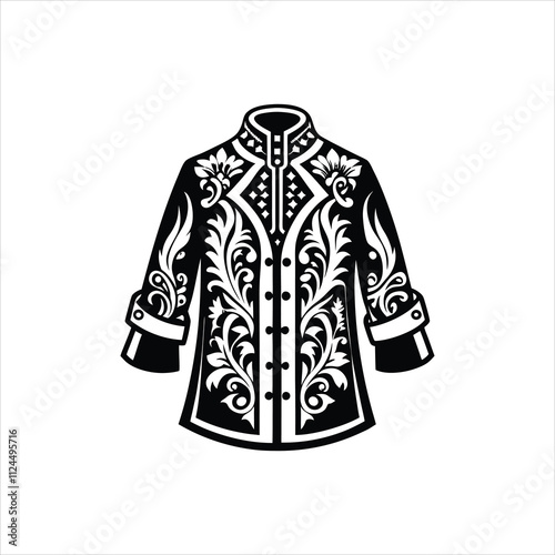 Winter Coat Clipart Design - Outerwear Fashion vector illustration