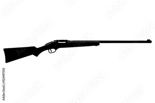 Hunting Rifles Vector Illustration and Line Art Design for Printable Graphics