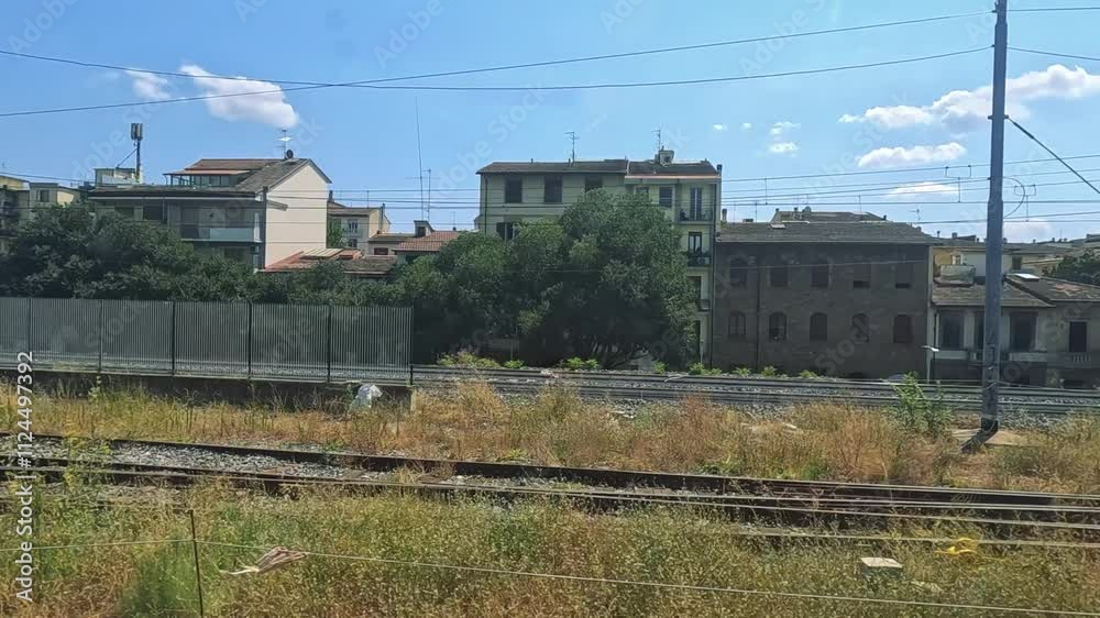Train Journey Through Naples Scenery Train Journey Through Naples Scenery
