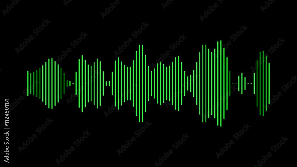 Minimalist Waveform Audio. Abstract White on black sound waves background. Minimalist Waveform Audio. Abstract White on black sound waves background.