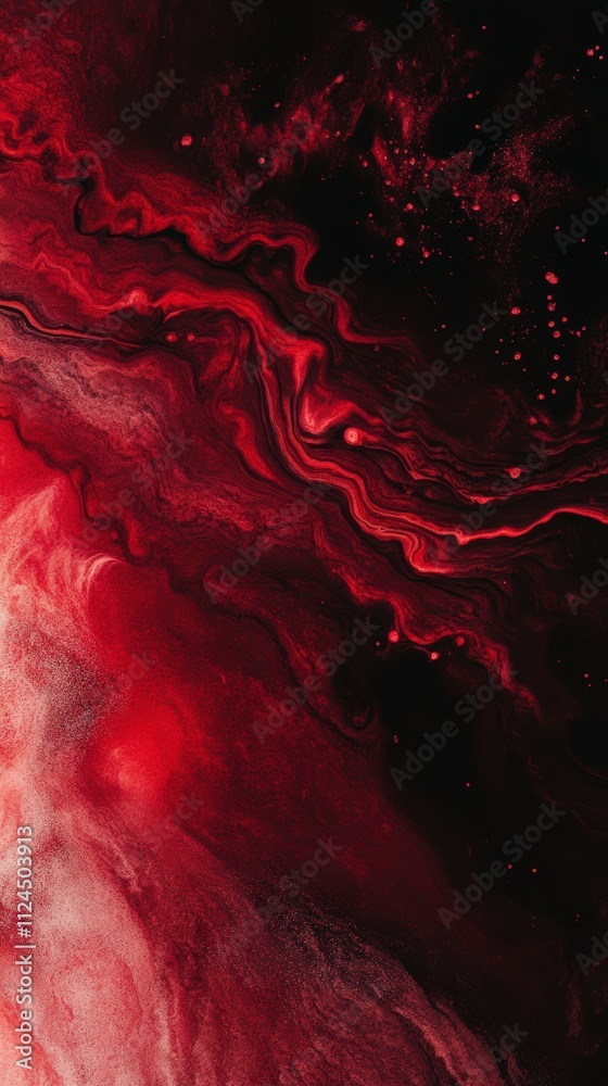 abstract red liquid texture with flowing patterns abstract red liquid texture with flowing patterns