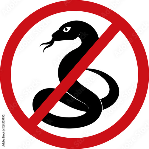 No snakes sign icon
