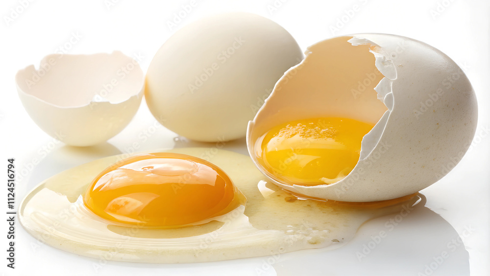 Raw liquid egg close-up. Raw liquid egg close-up.