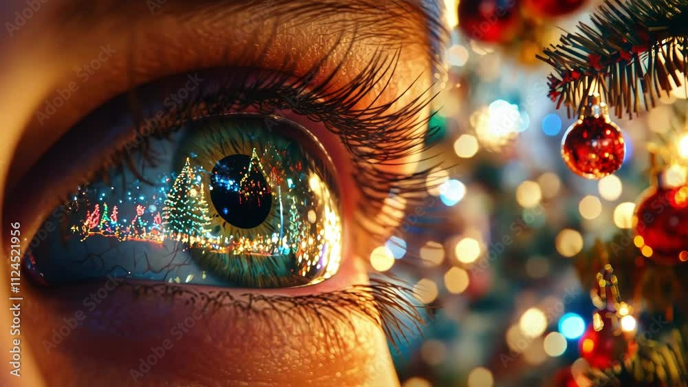 Holiday Reflection in a Human Eye Holiday Reflection in a Human Eye