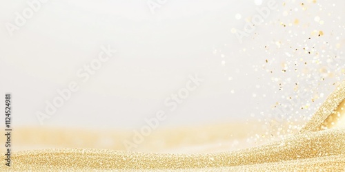Golden Glitter Wave