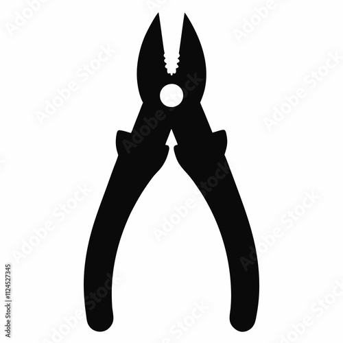 A simple Pliers silhouette vector illustration