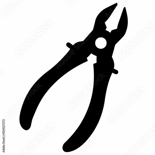 A simple Pliers silhouette vector illustration