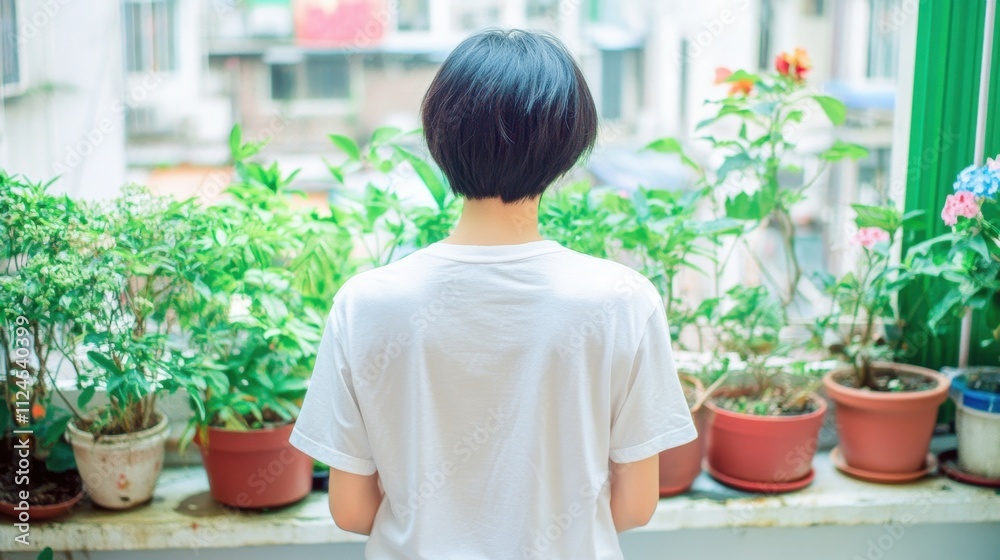 Serene Solitude in a Lush Garden Sanctuary Serene Solitude in a Lush Garden Sanctuary