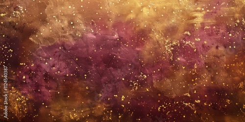 old paper vinous and golden background red yellow gold grunge vintage old abstract texture illustration