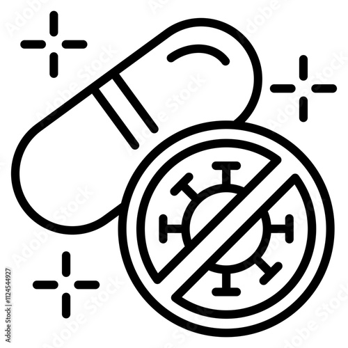 antibiotic single icon