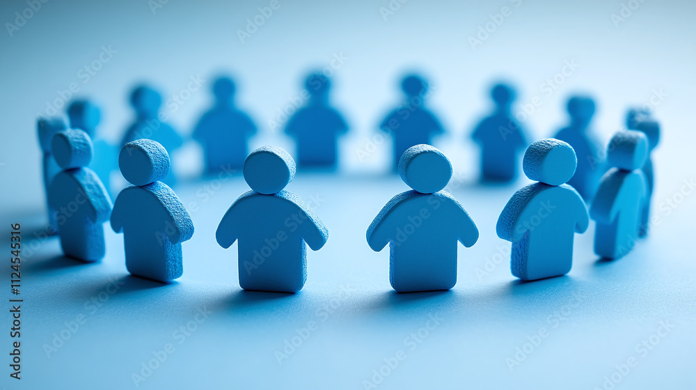 Team Collaboration – Connected People Icons in a Circle. Team Collaboration – Connected People Icons in a Circle.