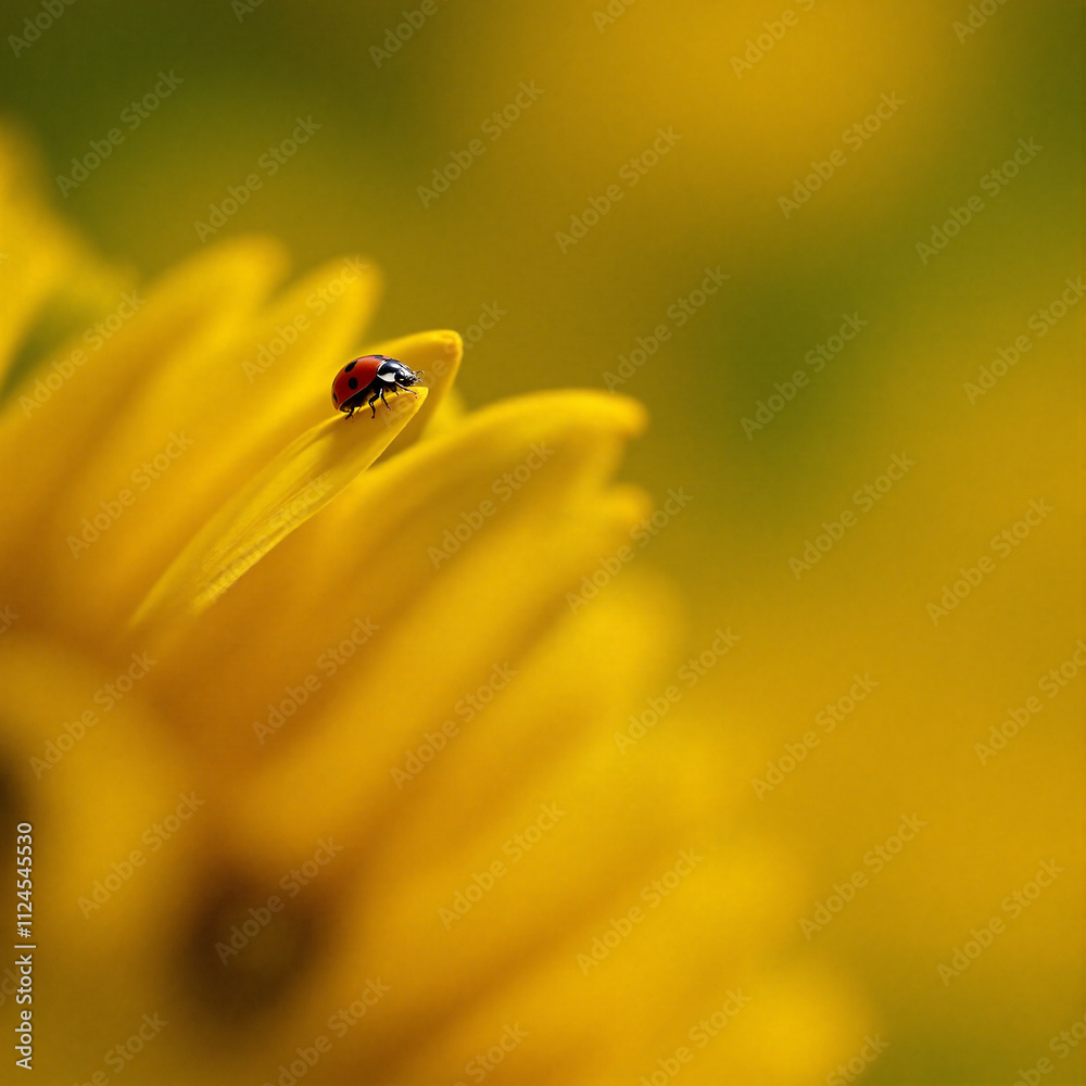 Ladybug on Sunflower