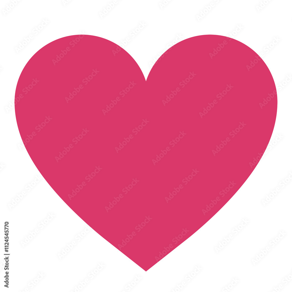Pink heart png sticker on transparent background Pink heart png sticker on transparent background