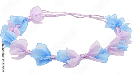 Wallpaper Mural Delicate Pastel Blue And Lavender Ribbon Headband Torontodigital.ca