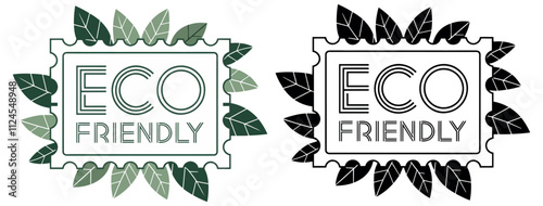 Organic stamp Eco friendly sticker