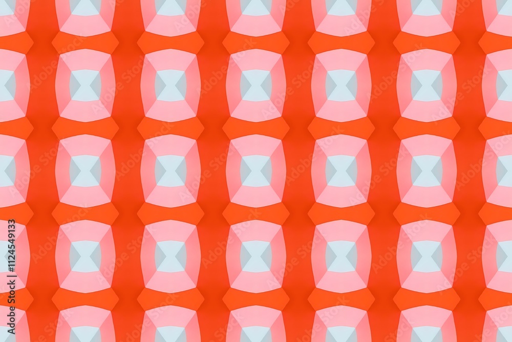 Energetic Abstract Seamless Pattern with Vibrant Spikes