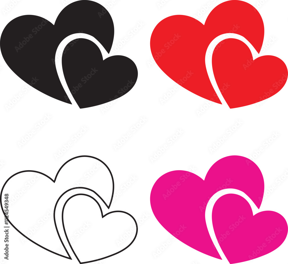 Double Hearts set