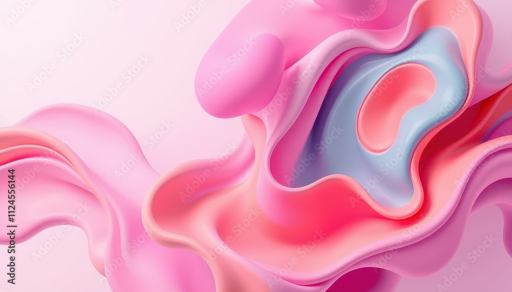 Abstract Pink and Lavender Fluid Swirls Design Abstract Pink and Lavender Fluid Swirls Design