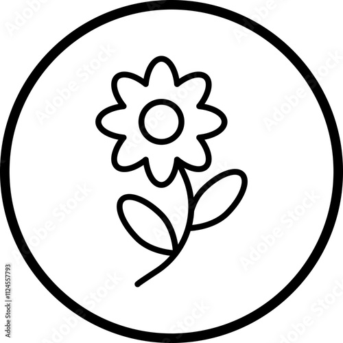 Flower Vector Icon Style