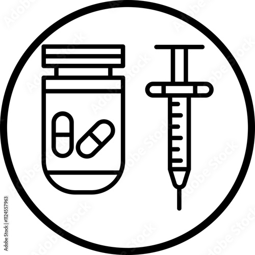 Steroids Vector Icon Style