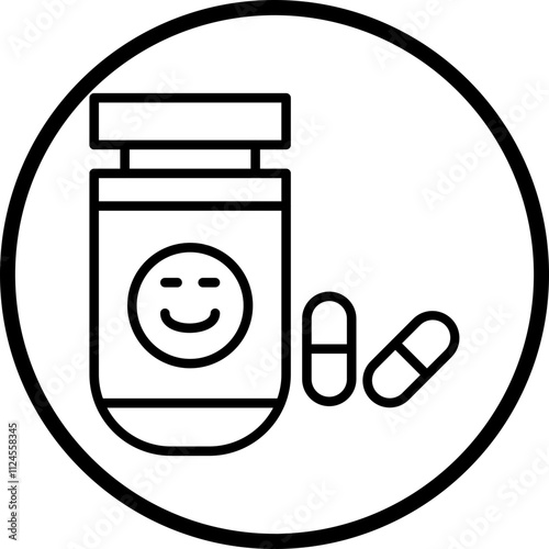 Antidepressants Vector Icon Style