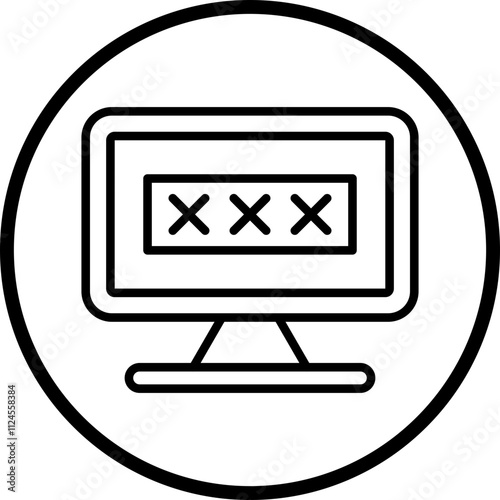 Pornography Addiction Vector Icon Style