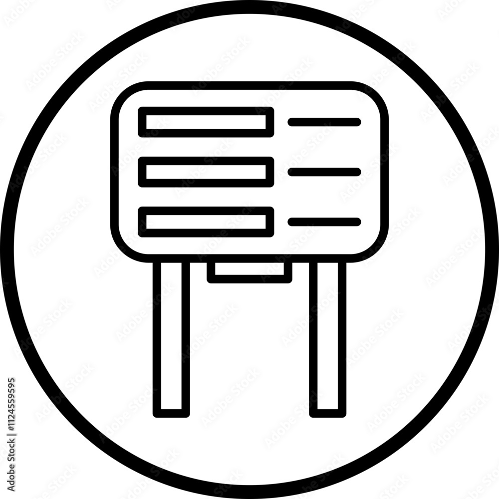 Signage Vector Icon Style Signage Vector Icon Style