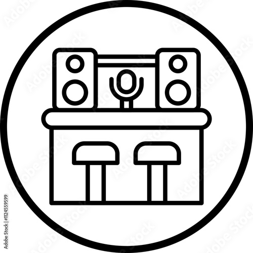 Recording Studio Vector Icon Style