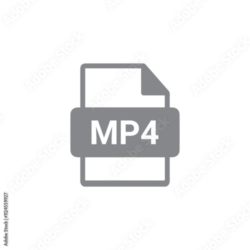 MP4 Icon,MP4 file icon, extension icon