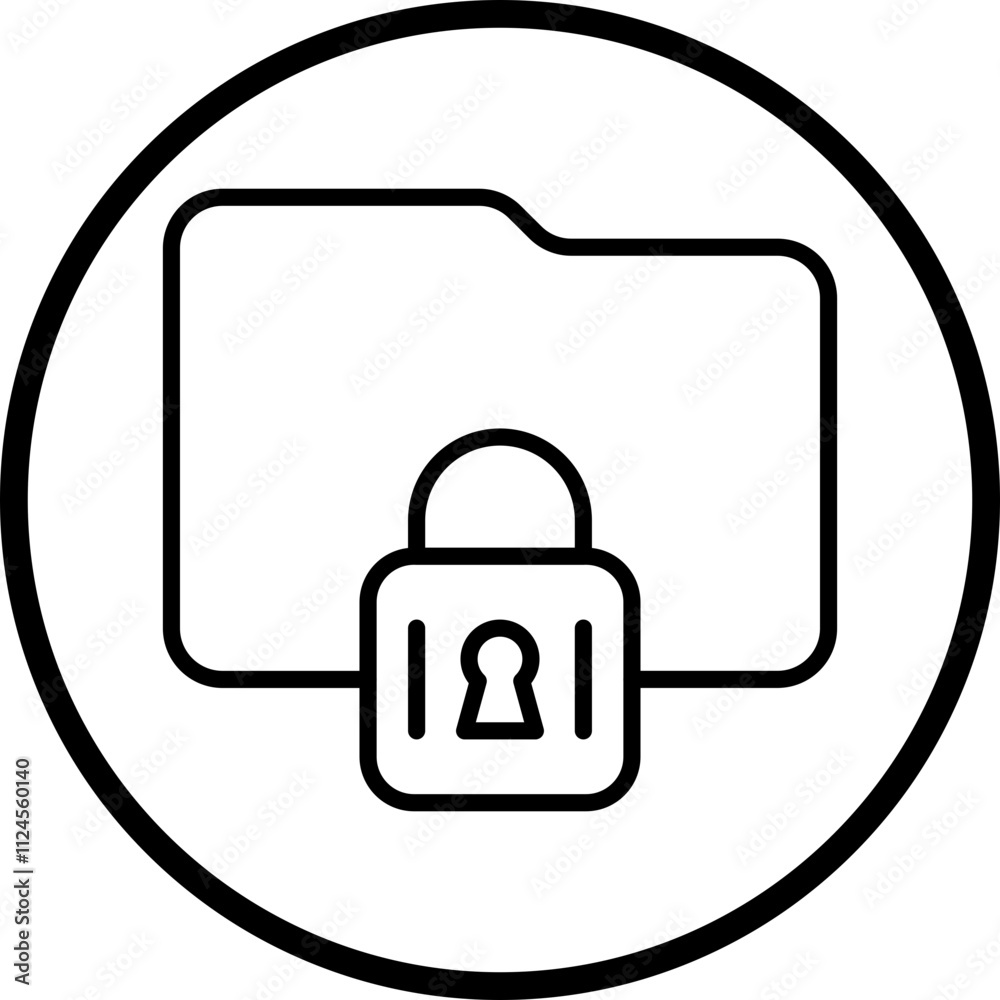 Encrypted Data Vector Icon Style Encrypted Data Vector Icon Style