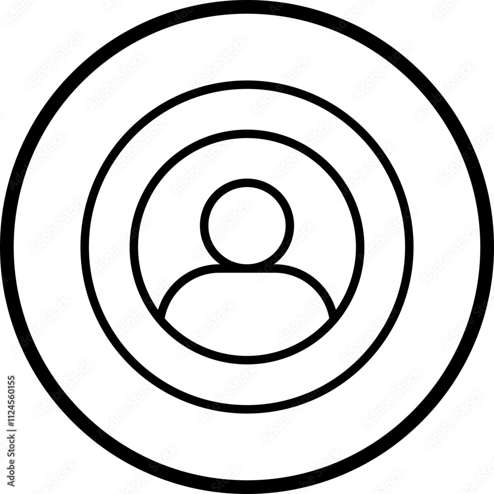 Profiling Vector Icon Style Profiling Vector Icon Style