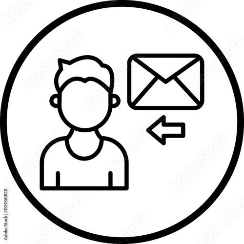 Recipient Vector Icon Style
