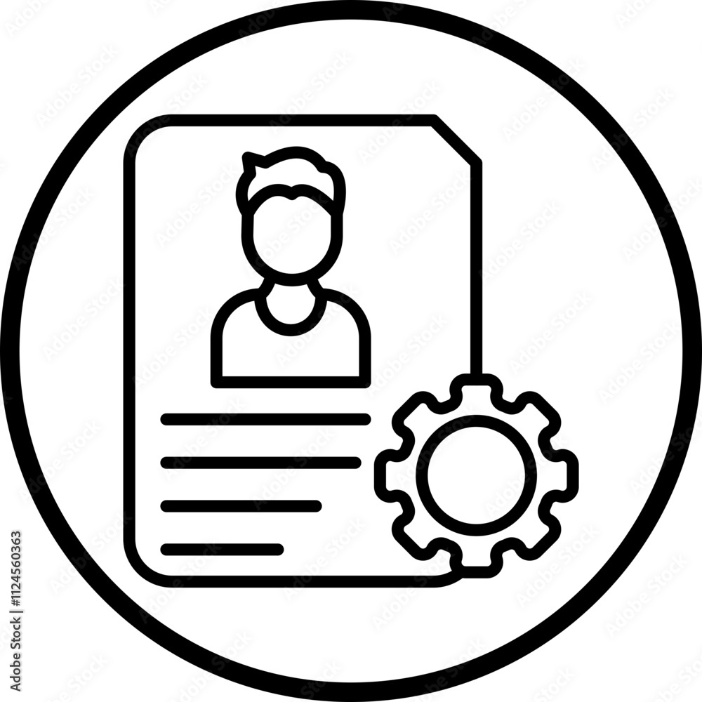 De Identification Vector Icon Style De Identification Vector Icon Style