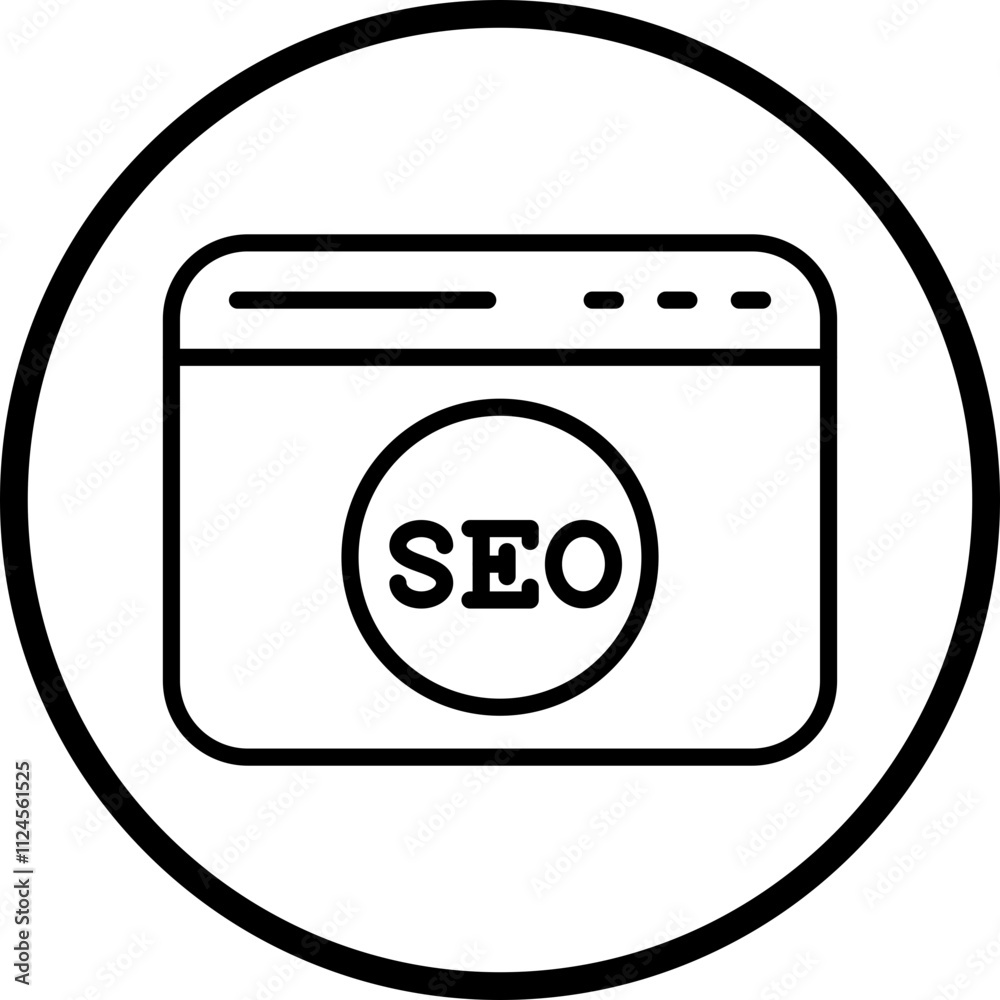 SEO Vector Icon Style SEO Vector Icon Style
