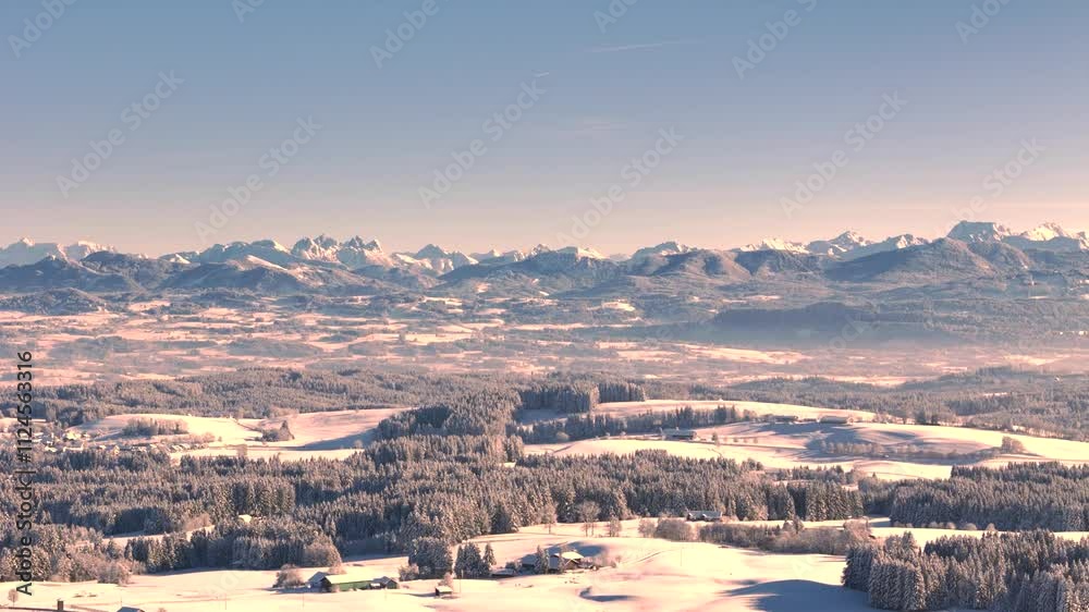 Winter in the mountains panorama Winter in the mountains panorama