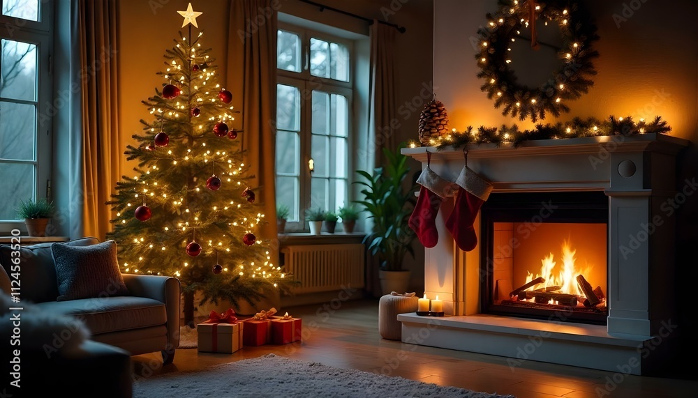 fireplace with christmas decorations fireplace with christmas decorations